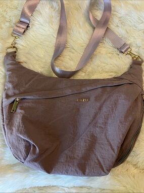 Mauve Crossbody Shoulder Bag - Lightweight Everyday Tote